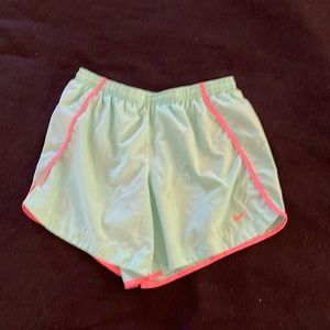 Nike Dri Fit shorts - turquoise and neon pink